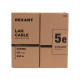 Кабель витая пара U/UTP кат.5E 4х2х0.52 24AWG PVC INDOOR SOLID сер. РФ (305м) Rexant 02-0005-R
