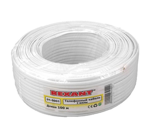 Провод ШТЛП-2 100м (м) REXANT 01-5001