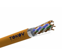 Кабель витая пара F/UTP 4х2х24AWG(0.51мм) кат.5E нг(А)-HF (LSZH) indoor Fluke tested 305м (м) PRO TOKOV ELECTRIC TKP-C06-F42-5E-305-LSZH