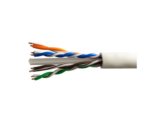 Кабель витая пара U/UTP кат.6 4х2х23AWG solid CU PVC Six сер. (м) SUPRLAN 01-0316-1 Кабель витая пара U/UTP кат.6 4х2х23AWG solid CU PVC Six сер. (м) SUPRLAN 01-0316-1