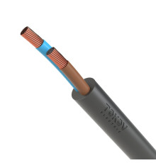 Провод TOKOV ELECTRIC ПВС 2х1 380В Ч (бухта) (м) 1945479
