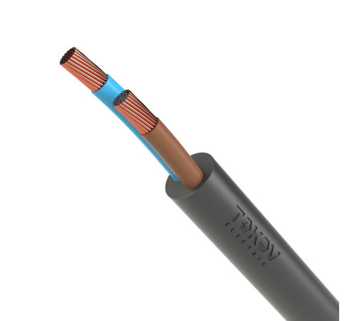 Провод TOKOV ELECTRIC ПВС 2х0.75 380В Ч (уп.100м) 1945512
