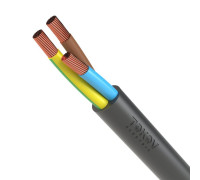 Провод TOKOV ELECTRIC ПВС 3х0.75(2х0.75+1х0.75) 380В Ч (бухта) (м) 1945487