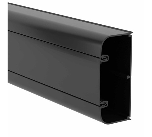 Кабель-канал 90х50 L2000 с фрон. крыш. черн. DKC 09501A