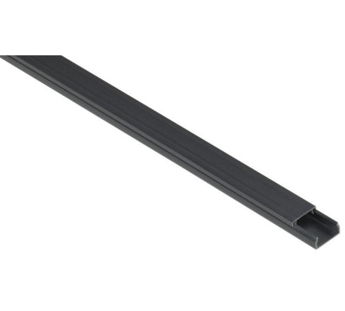Кабель-канал 20х10 L2000 пластик ЭЛЕКОР черн. IEK EL-KK10-020-010-1-K02