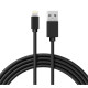 Кабель USB для iPhone 5 черн. (уп.10шт.) Rexant 18-1122