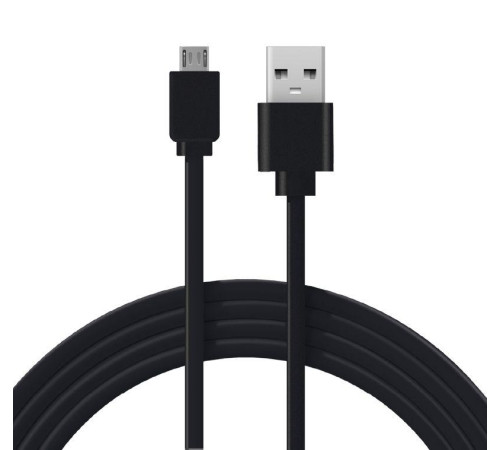 Кабель USB универс. microUSB шнур плоский 1м черн. Rexant 18-4270