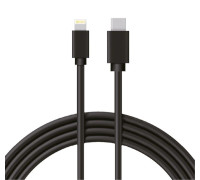 Кабель Type-C-Lightning 3A/1m/PVC/black Rexant 18-1827