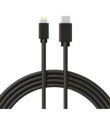 Кабель Type-C-Lightning 3A/1m/PVC/black Rexant 18-1827