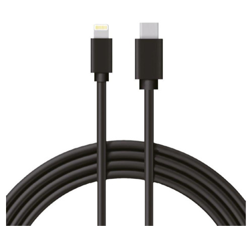 Кабель Type-C-Lightning 3A/1m/PVC/black Rexant 18-1827