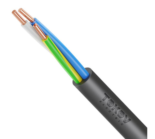 Кабель TOKOV ELECTRIC ВВГнг(А)-LSLTx 3х2.5 ОК (N PE) 0.66кВ (м) УТ000030893