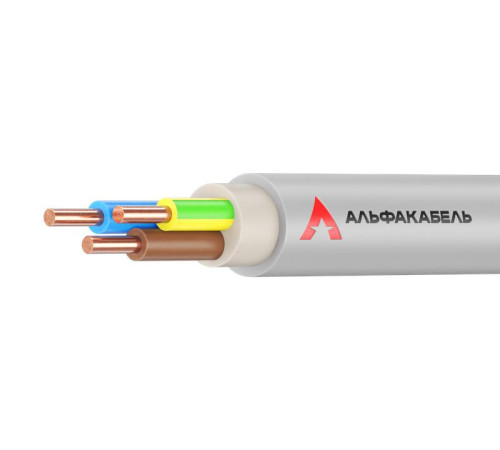 Кабель NYM-J 3х2.5 0.66кВ (уп.5м) АЛЬФАКАБЕЛЬ 05133
