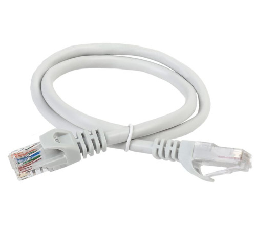 Патч-корд кат.5E UTP LSZH 2м сер. ITK PC01-C5EUL-2M