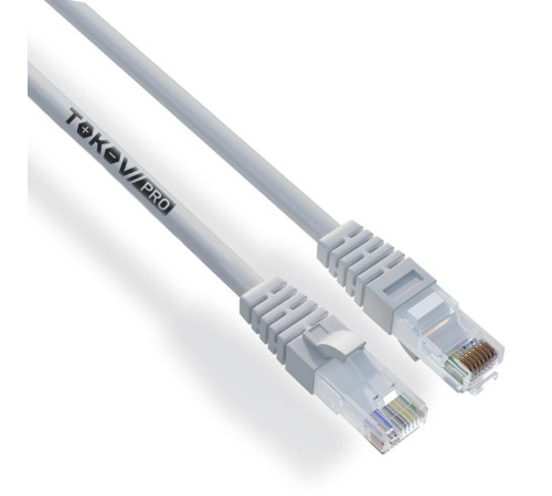 Патч-корд кат.6 U/UTP 24 AWG LSZH 0.5м TOKOV PRO TKP-PC06-6U-CULSZGH-050M
