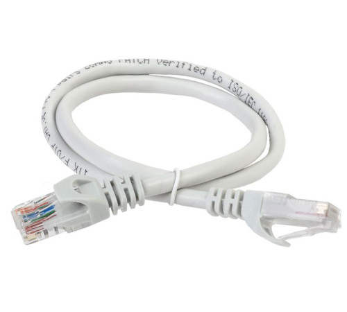 Патч-корд кат.5E UTP LSZH 10м сер. ITK PC01-C5EUL-10M