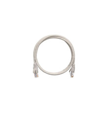 Патч-корд кат.5E (класс D) U/UTP 4 пары 24 AWG (7х0.205мм) 100МГц 2хRJ45 (8P8C) BC чистая медь LSZH нг(А)-HFLTx 1.5м сер. NIKOMAX NMC-PC4UD55B-015-C-GY