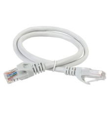 Патч-корд кат.6А UTP LSZH 10м сер. ITK PC01-C6AUL-10M