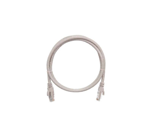 Патч-корд U/UTP 4 пары кат.6 (класс E) 250МГц 2хRJ45/8P8C BC (чистая медь) 24AWG (7х0.205мм) LSZH нг(А)-HFLTx сер. 1.5м NIKOMAX NMC-PC4UE55B-015-C-GY