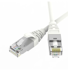 Патч-корд экранированный Ultra SLIM CAT6A S/FTP 4х2 30 AWG LSZH 0.2м бел. DKC RN6ASF4502WH-30