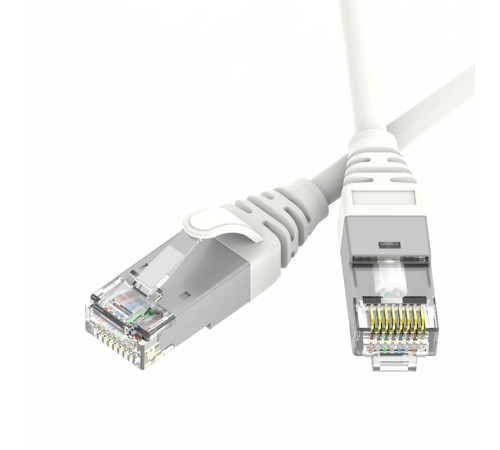 Патч-корд экранированный Ultra SLIM CAT6A S/FTP 4х2 30 AWG LSZH 0.2м бел. DKC RN6ASF4502WH-30