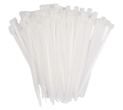 Хомут кабельный PCT 3.6х100-100WH 3.6х100 PA6.6 бел.(уп.100шт) JazzWay 5053700