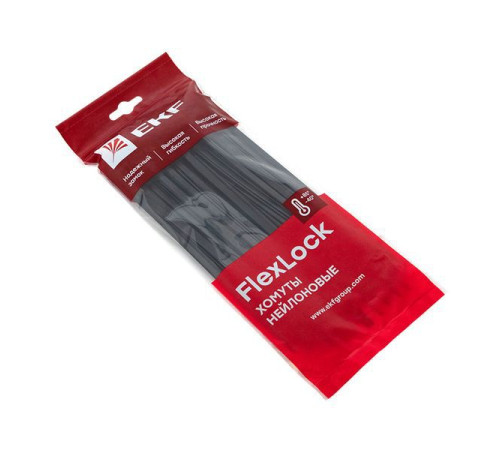 Хомут P6.6 4.8х200 FlexLock стандартный черн. (уп.100шт) PROxima EKF plc-fl-ctsb-4.8x200