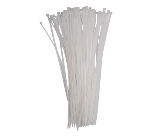 Хомут кабельный PCT 4.8х350-100WH 4.8х350 PA6.6 бел.(уп.100шт) JazzWay 5054066