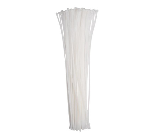 Хомут кабельный PCT 4.8х450-100WH 4.8х450 PA6.6 бел.(уп.100шт) JazzWay 5054127