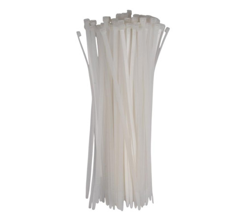 Хомут кабельный PCT 7.6х350-100WH 7.6х350 PA6.6 бел.(уп.100шт) JazzWay 5054219