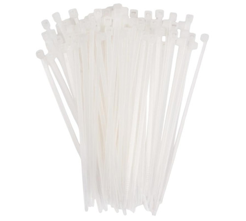 Хомут кабельный PCT 2.5х100-100WH 2.5х100 PA6.6 бел.(уп.100шт) JazzWay 5053526