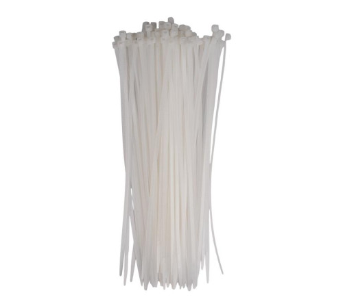 Хомут кабельный PCT 4.8х300-100WH 4.8х300 PA6.6 бел.(уп.100шт) JazzWay 5054035