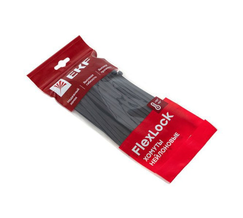 Хомут P6.6 4.6х160 FlexLock стандартный черн. (уп.100шт) PROxima EKF plc-fl-ctsb-4.6x160
