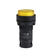 Кнопка с подсветкой OptiSignal Compact D22 С7-PL-M510 желт. 1НО 230В AC XB7NW35M1 КЭАЗ 362102