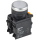 Кнопка d22мм 1НО+1НЗ MASTER с фиксацией бел. IEK MI-BT60-11T-3-21-K01