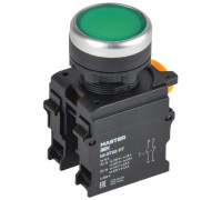 Кнопка d22мм 1НО+1НЗ MASTER с фиксацией зел. IEK MI-BT60-11T-3-21-K06