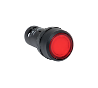 Кнопка с фиксацией с подсветкой OptiSignal Compact D22 С7-PHL-B410 красн. 1НО 24В AC/DC XB7NJ04B1 КЭАЗ 362111
