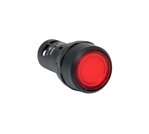 Кнопка с фиксацией с подсветкой OptiSignal Compact D22 С7-PHL-B410 красн. 1НО 24В AC/DC XB7NJ04B1 КЭАЗ 362111