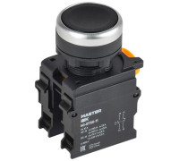 Кнопка d22мм 1НО+1НЗ черн. MASTER IEK MI-BT60-11-3-22-K02