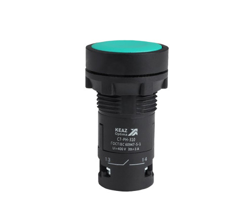 Кнопка с фиксацией OptiSignal Compact D22 С7-PH-310 зел. 1НО XB7NH31 КЭАЗ 362062