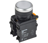 Кнопка d22мм 1НО+1НЗ MASTER бел. IEK MI-BT60-11-3-22-K01