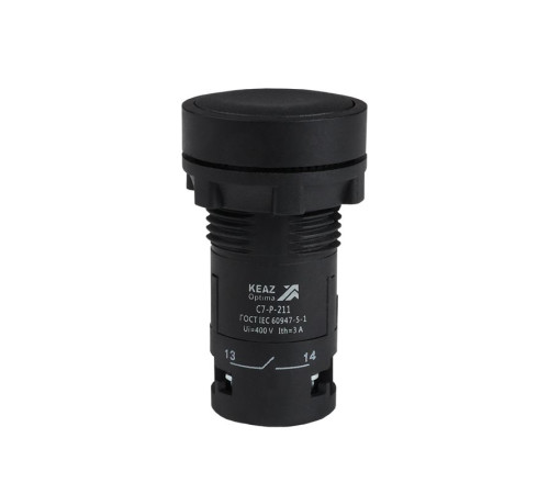Кнопка OptiSignal Compact D22 С7-P-211 черн. 1НО+1НЗ XB7NA25 КЭАЗ 362043