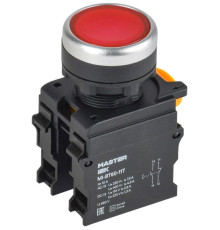 Кнопка d22мм 1НО+1НЗ MASTER с фиксацией красн. IEK MI-BT60-11T-3-21-K04