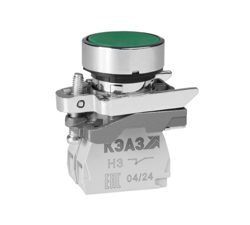 Кнопка КМЕ4510мС зел. 1но+0нз цилиндр IP54 КЭАЗ 354449