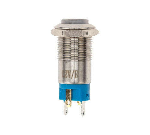 Кнопка антивандальная d12 12В без фикс. (2с) OFF-(ON) красн. Rexant 36-3210