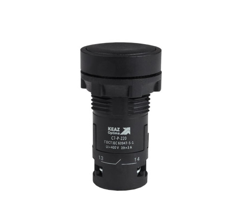 Кнопка OptiSignal Compact D22 С7-P-220 черн. 2НО XB7NA23 КЭАЗ 362049