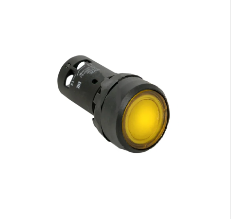 Кнопка с фиксацией с подсветкой OptiSignal Compact D22 С7-PHL-B510 желт. 1НО 24В AC/DC XB7NJ05B1 КЭАЗ 362112