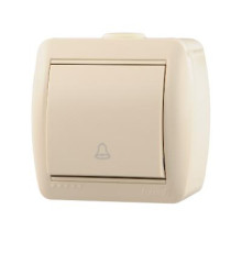 Кнопка звонка ОП Nata крем. LEZARD 710-0300-103