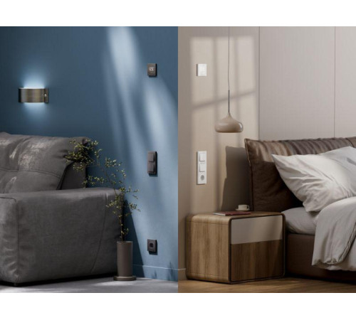 Выключатель 1-кл. AtlasDesign Smart 10А (сх. 1) L+N с подсветкой Zigbee механизм бел. SE ATN000113Z
