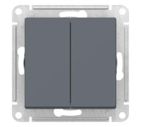 Выключатель 2-кл. AtlasDesign (сх. 2) 10А с самовозвратом механизм грифель SE ATN000717