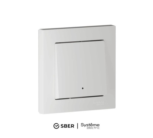 Выключатель 1-кл. AtlasDesign Smart 10А (сх. 1) L+N с подсветкой Zigbee механизм бел. SE ATN000113Z